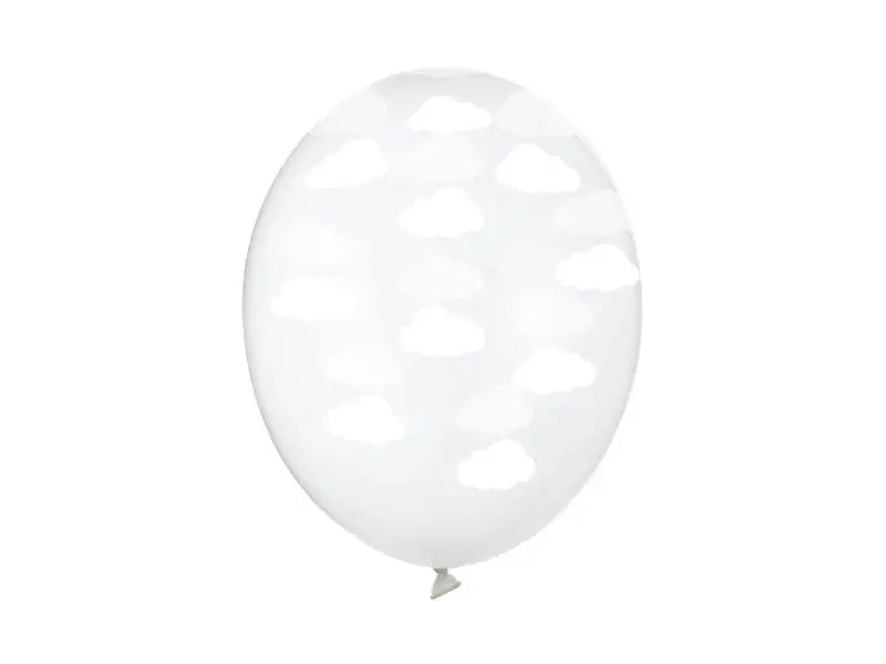 Balloons 30cm, Crystal clear Partydeco