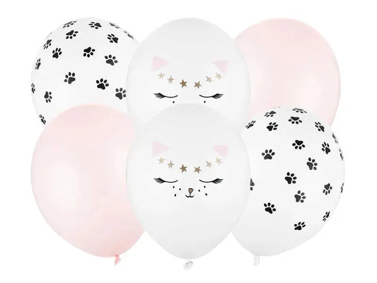 Balloons 30cm, cat, mix Partydeco