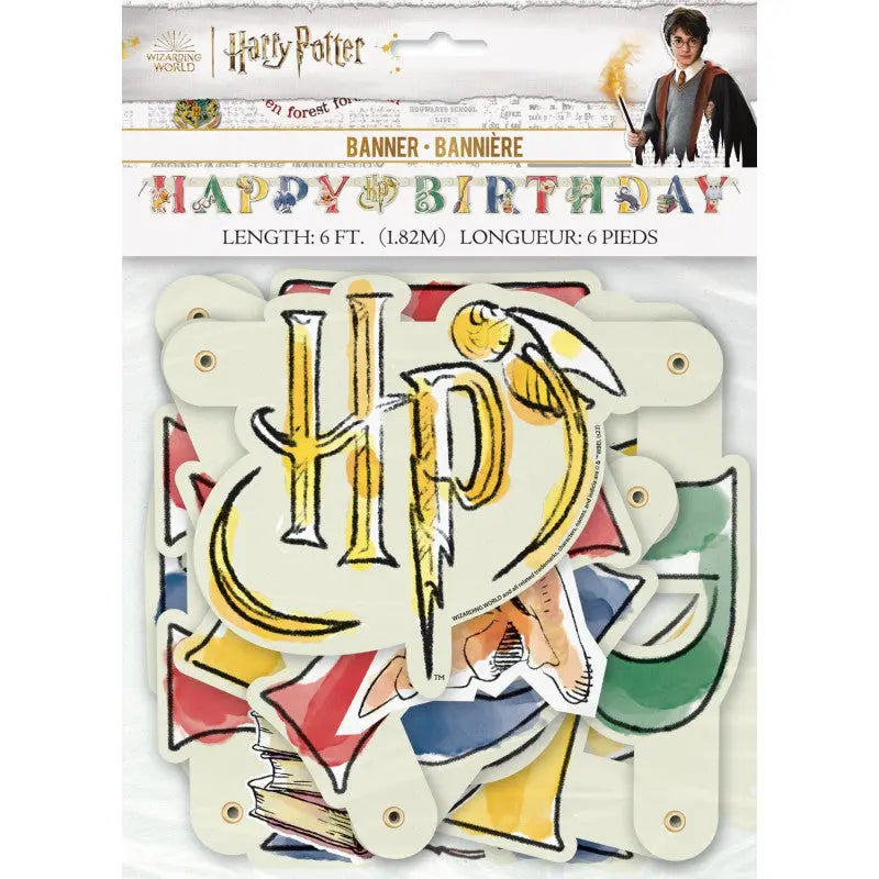 Banner 182 cm Happy Birthday Harry Potter Unique