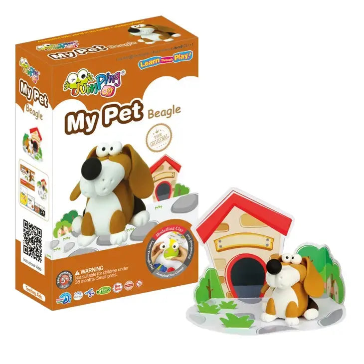 Beagle - My Pet Collection - Air Dry Modelling Clay Kit JumpingClay