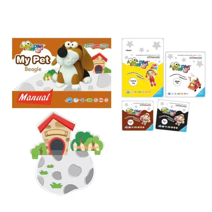 Beagle - My Pet Collection - Air Dry Modelling Clay Kit JumpingClay