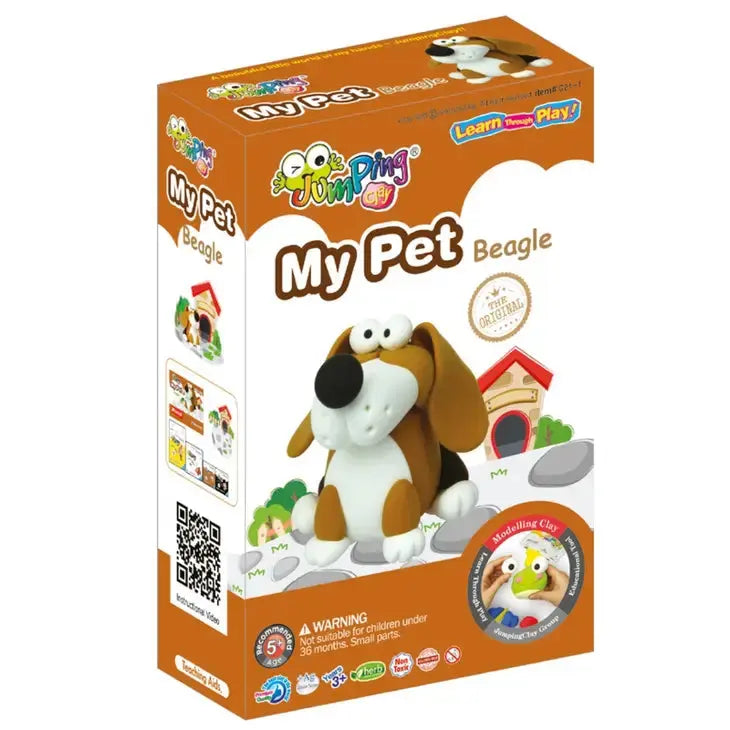 Beagle - My Pet Collection - Air Dry Modelling Clay Kit JumpingClay