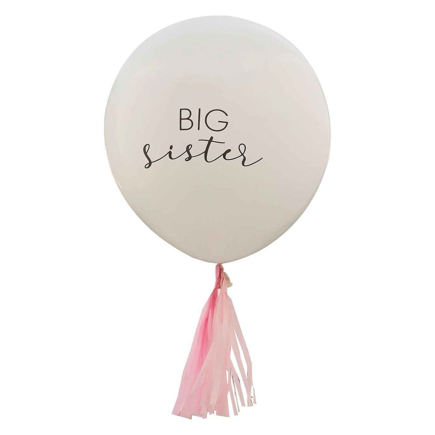 Big Sister Balloon with Pink Tassels Ginger Ray
