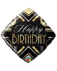 Birthday Art Deco qualatex