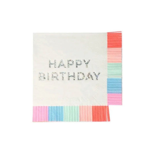 Birthday Fringe Small Napkins Meri Meri