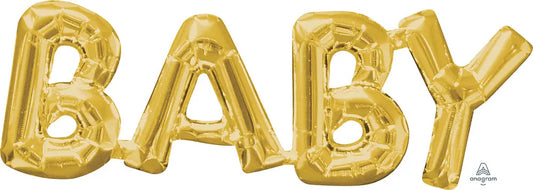 Block Phrase "BABY" Gold Anagram