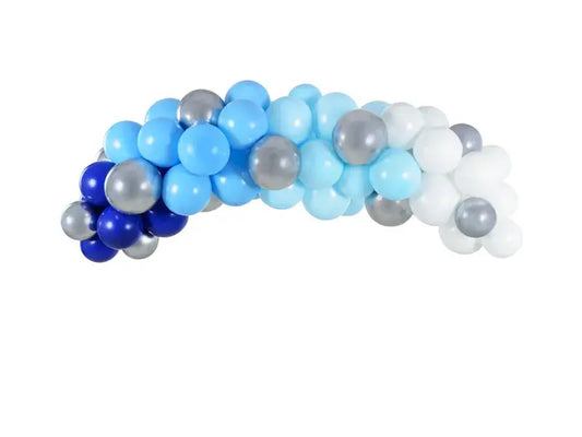 Blue Balloon garland Partydeco