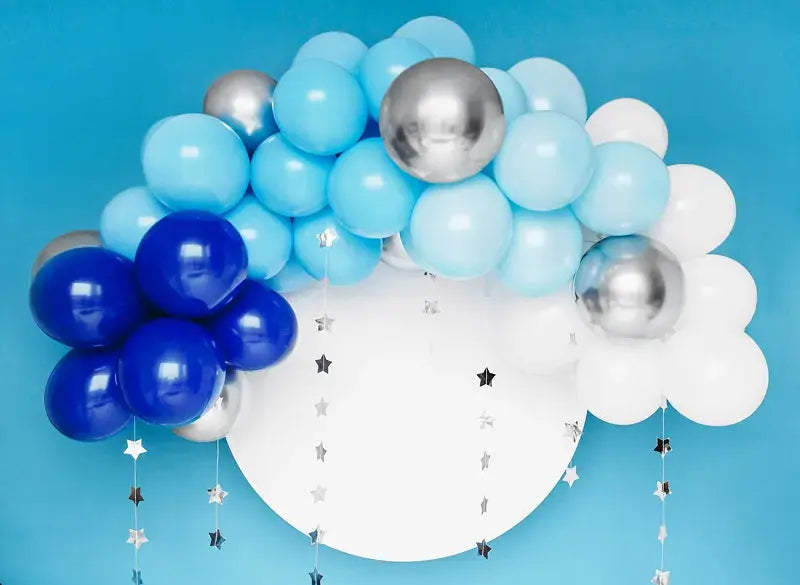 Blue Balloon garland Partydeco