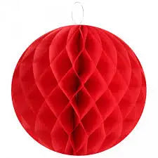 Boule Festonnée -Rouge Ginger Ray