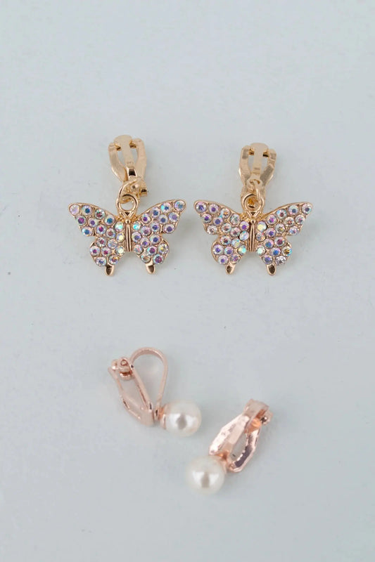Boutique Butterfly Clip on Earrings Great Pretenders