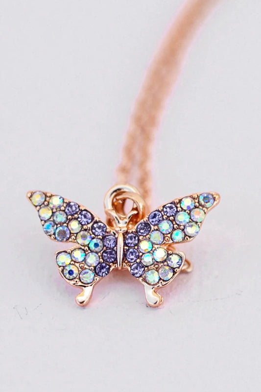 Boutique butterfly gem necklace Great Pretenders