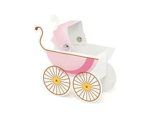 Boxes Pram, pink Partydeco