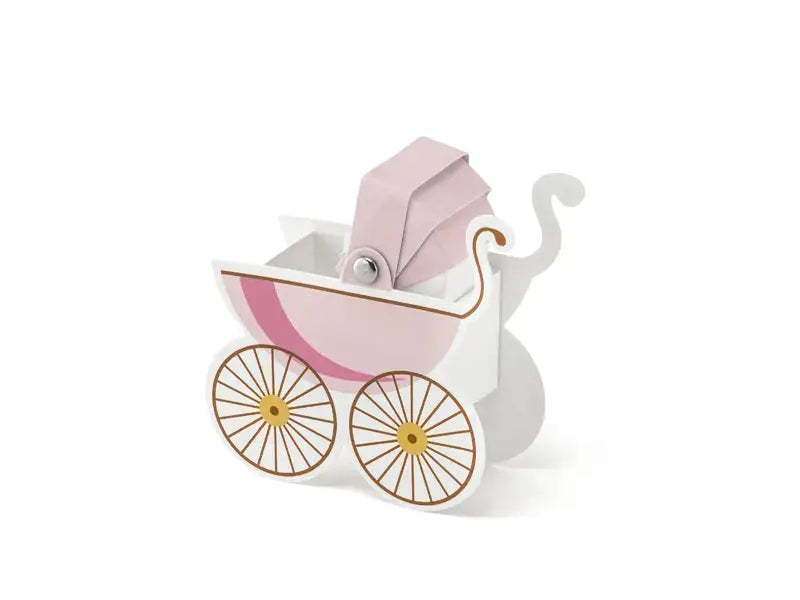 Boxes Pram, pink Partydeco