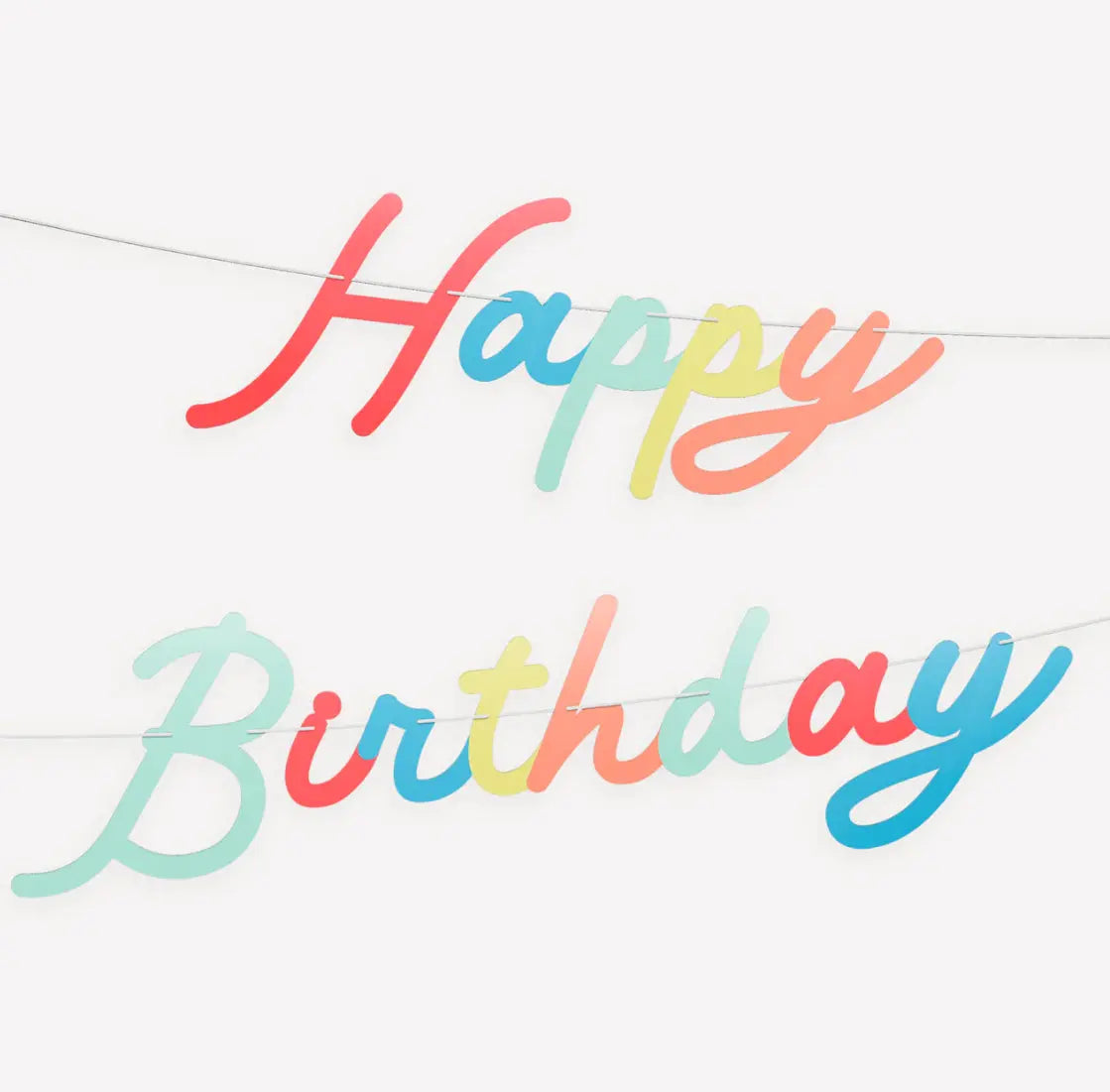 Bright Happy Birthday Garland Set Meri Meri