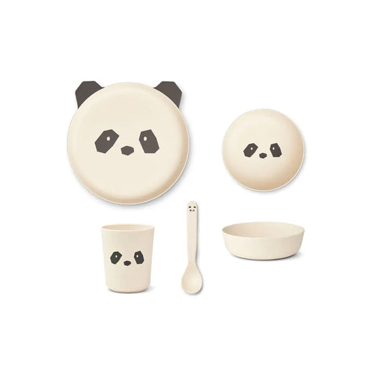 Brody Junior Set 4 Pack - Panda creme de la creme LieWood