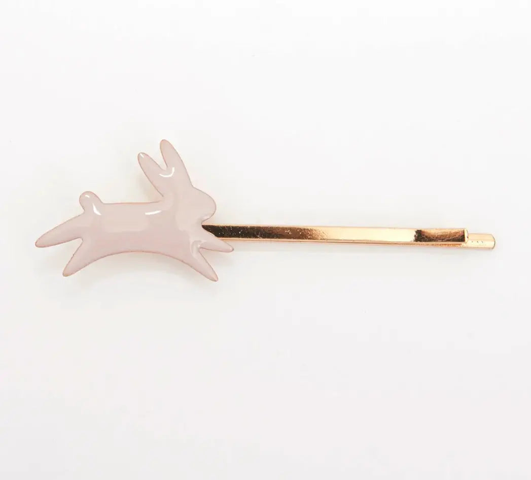 Bunny Enamel Hair Slides (x 6) Meri Meri