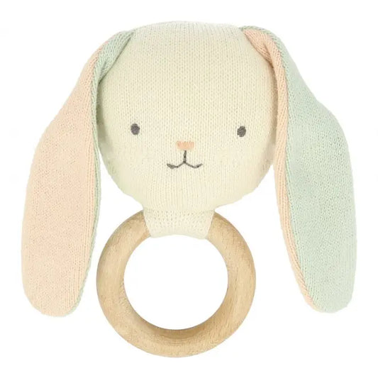 Bunny baby rattle Meri Meri
