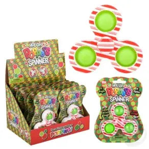 Candy Cane Holiday Poppers Spinner La Luna Bella