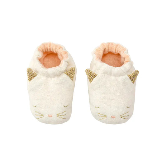 Cat baby booties Meri Meri