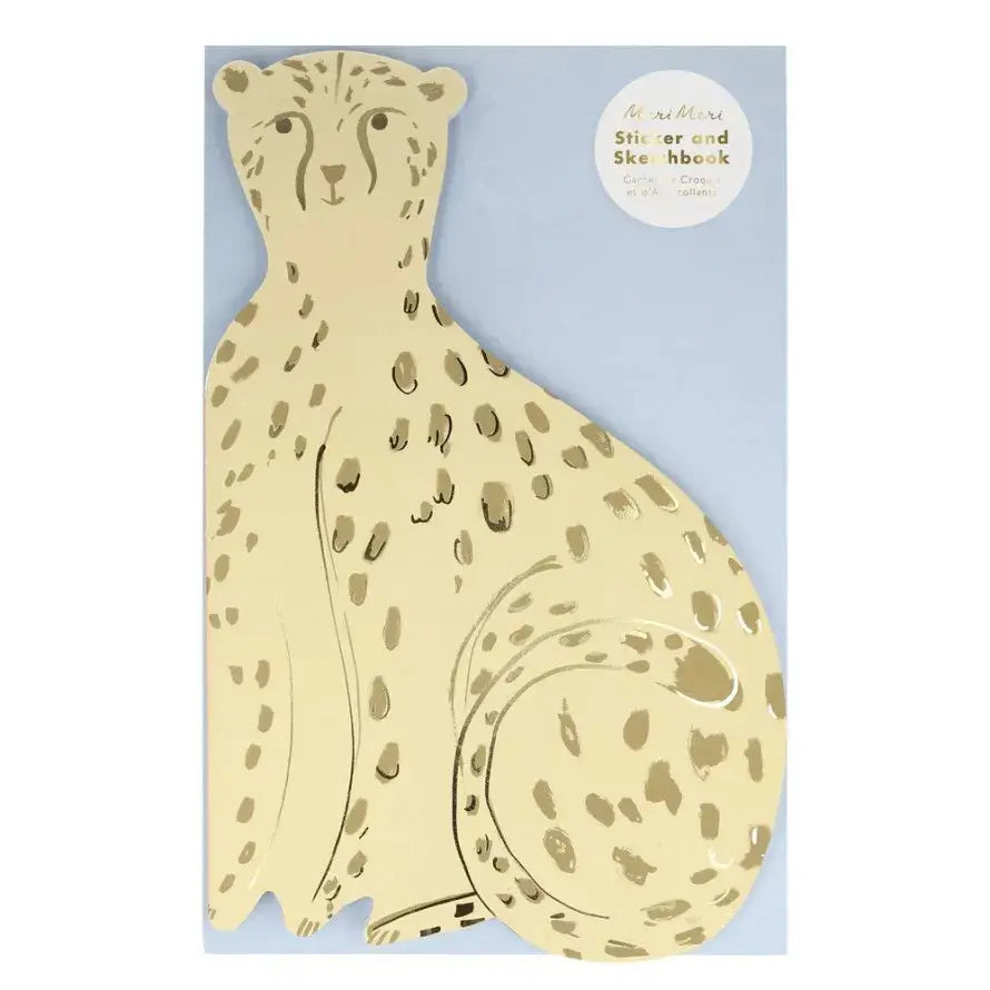 Cheetah Sticker & Sketchbook Meri Meri