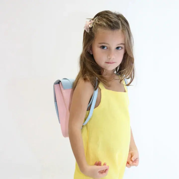 Child's backpack - pink/ blue Yuko. B