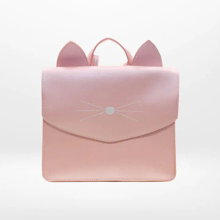 Child's bagpack - Leony cat in pink Yuko. B