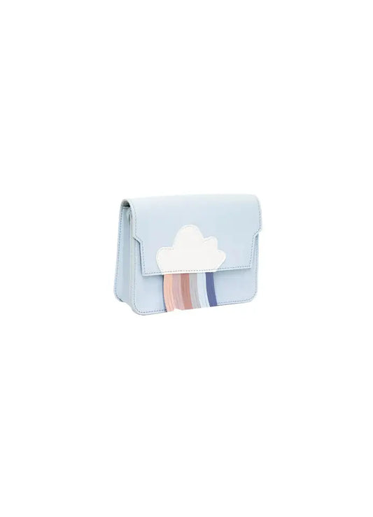 Child's shoulder bag - mini rainbow blue Yuko. B
