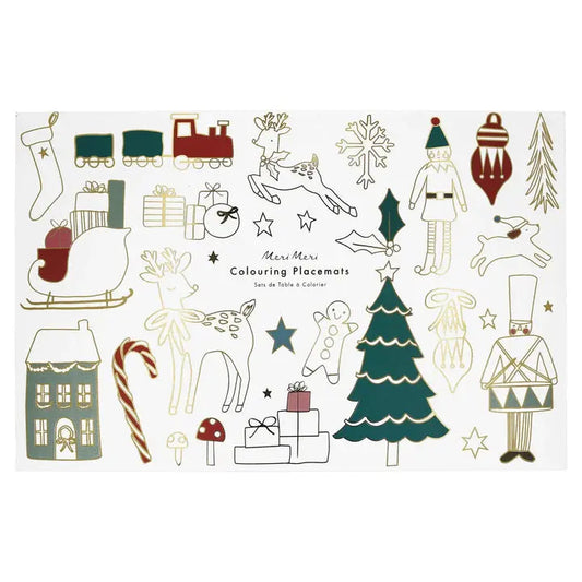 Christmas Colouring Placemats Meri Meri