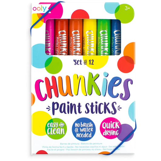 Chunkies Paint Sticks – Set of 12 – Classic OOLY