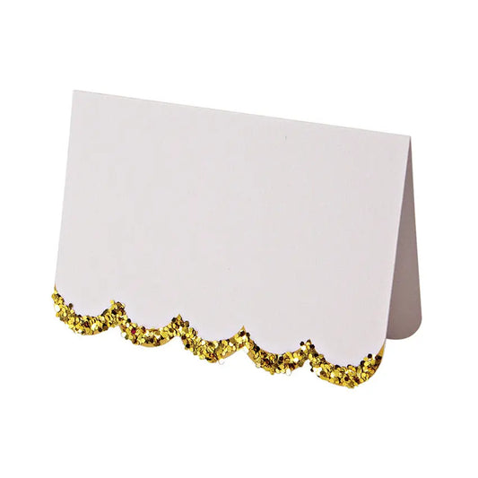 Chunky Gold Glitter Place Cards Meri Meri