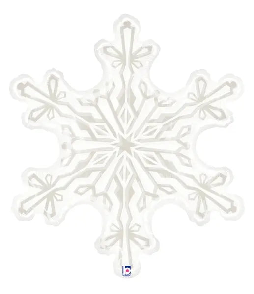 Clear Shape Clear Snowflake Foil Balloon Foil