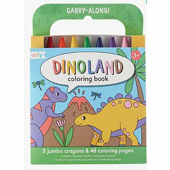 Coloring Book with Crayons Dinoland (138-019) OOLY