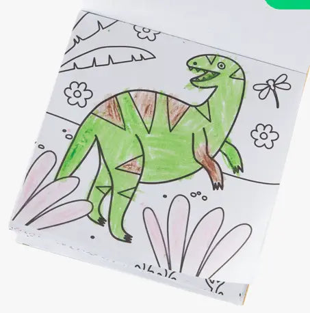 Coloring Book with Crayons Dinoland (138-019) OOLY