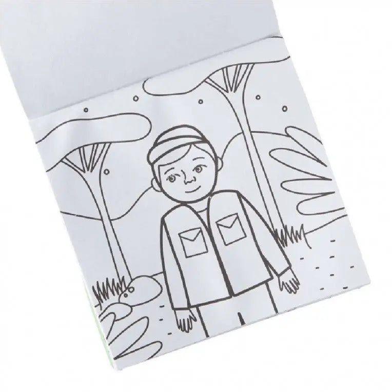 Coloring Book with Crayons On Safari (138-020) OOLY