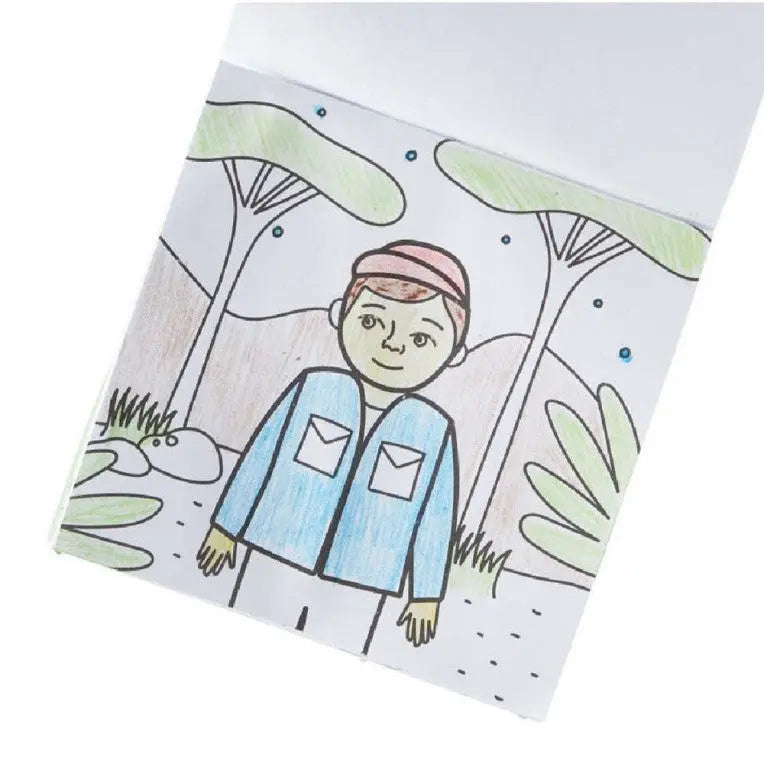 Coloring Book with Crayons On Safari (138-020) OOLY