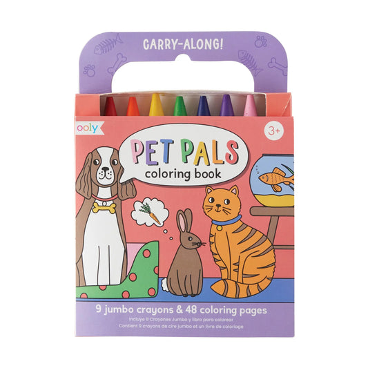 Coloring Book with Crayons Pet Pals (138-021) OOLY