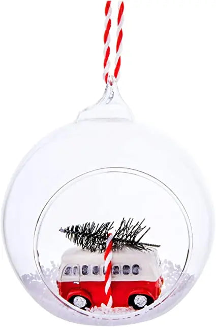 Coming Home For Xmas Camper Van Open Bauble - SASS & BELLE SASS AND BELLE