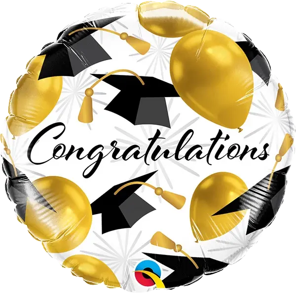 Congratulations Gold Balloons Foil Balloon qualatex