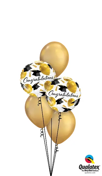 Congratulations Gold Balloons Foil Balloon qualatex
