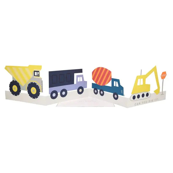 Construction Vehicles Birthday Card Meri Meri