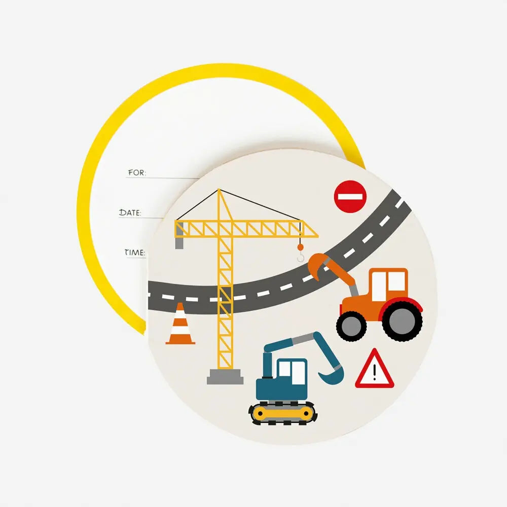 Construction birthday invitation card (8) My Little Day