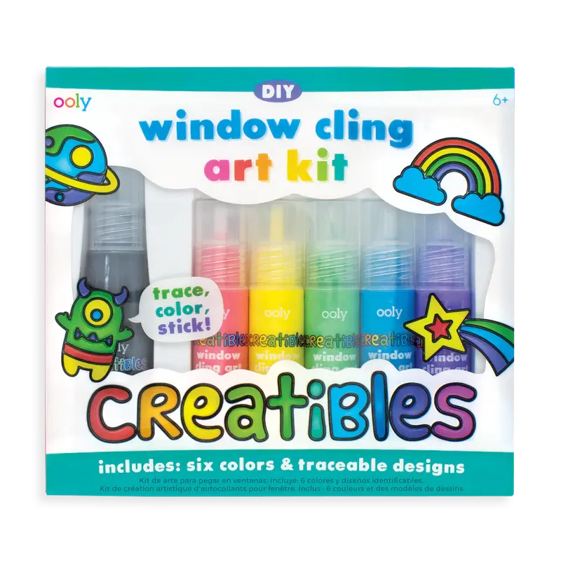 Creatibles DIY - window cling art kit for kids - OOLY OOLY
