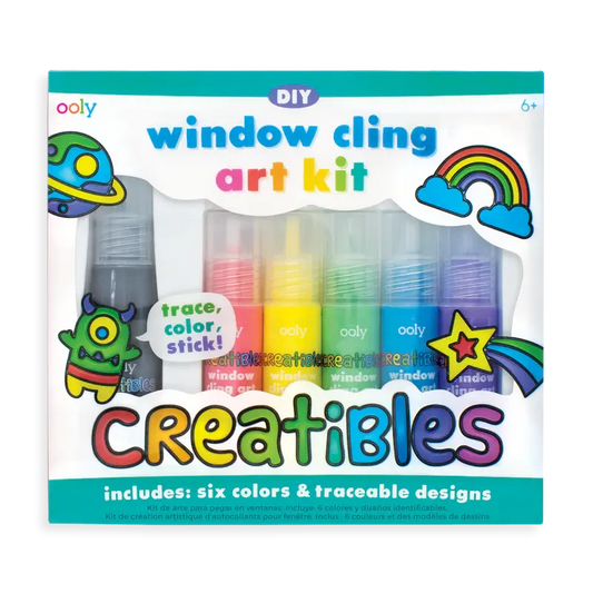 Creatibles DIY - window cling art kit for kids - OOLY OOLY