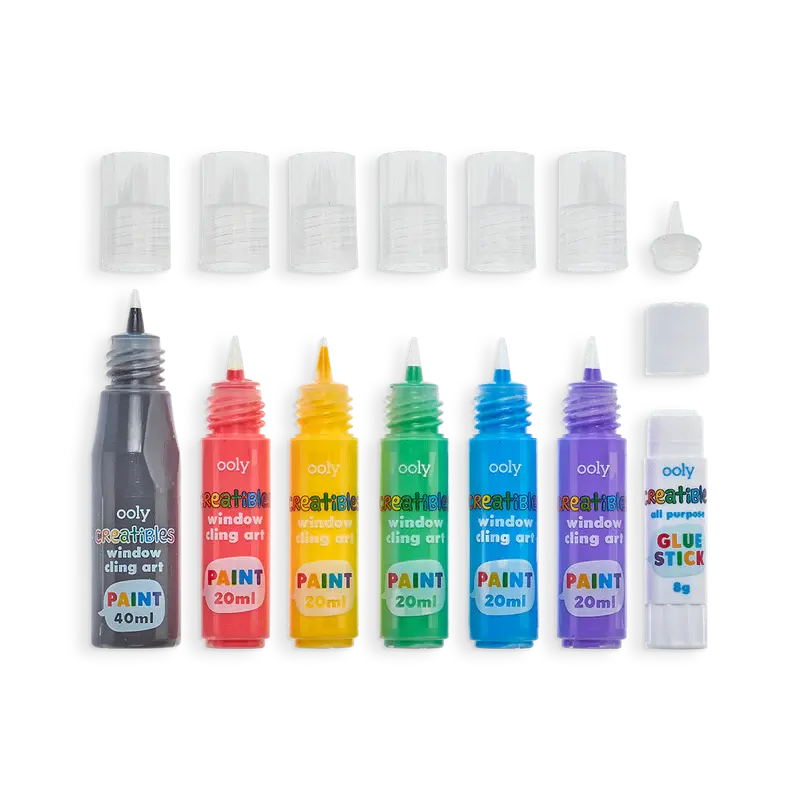 Creatibles DIY - window cling art kit for kids - OOLY OOLY