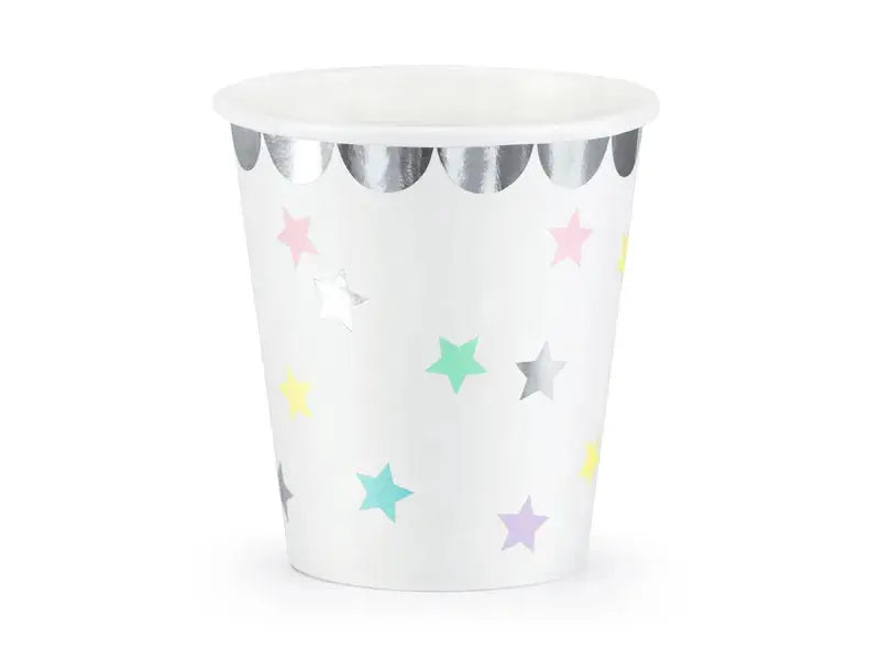 Cups unicorn stars -  6 cups - Party deco Partydeco