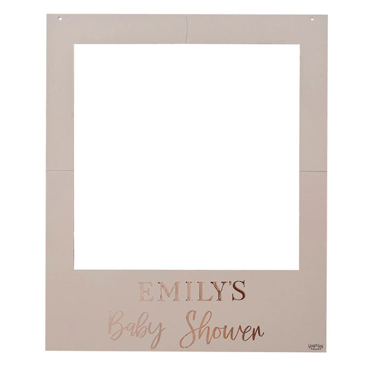 Customisable Baby Shower Photobooth Frame Ginger Ray