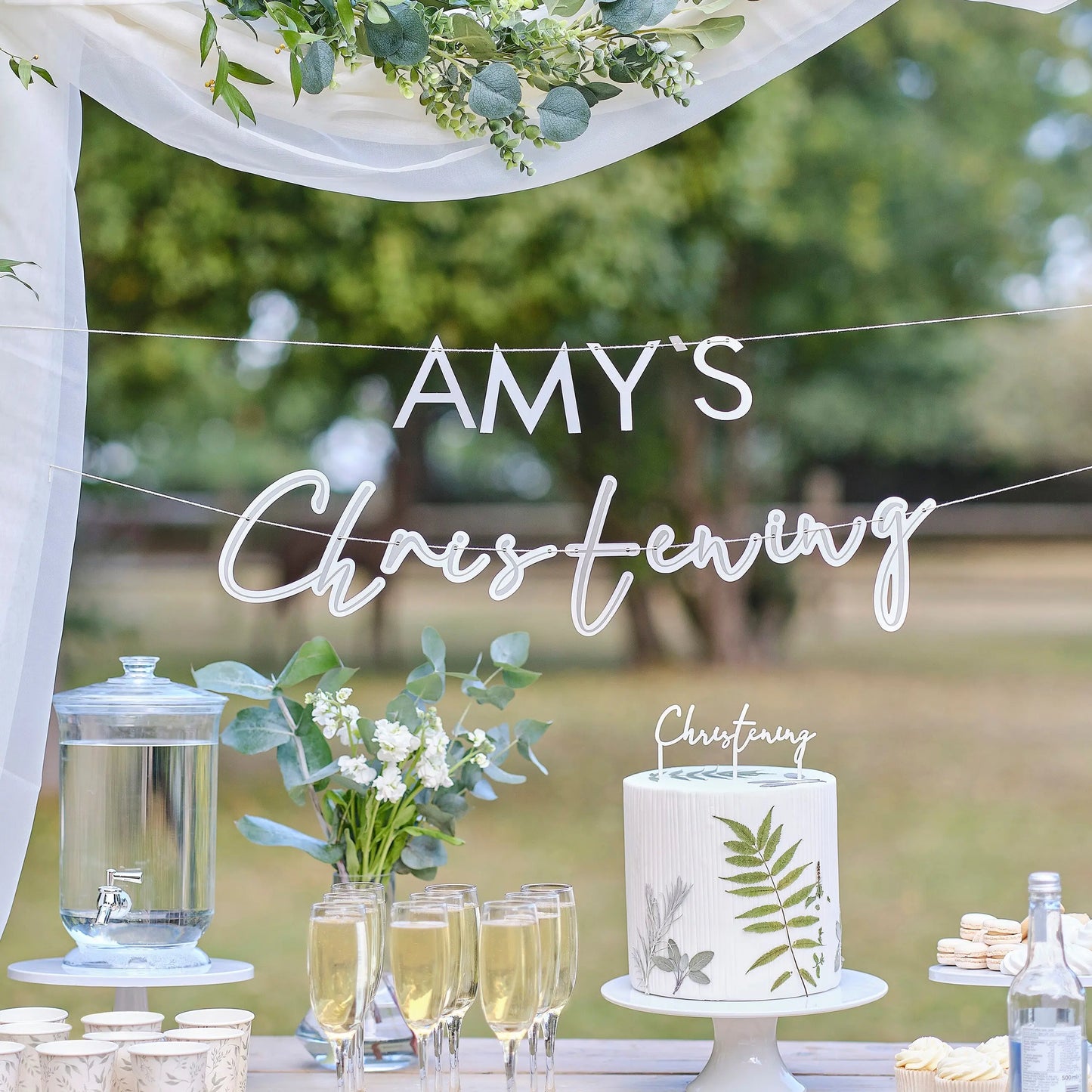 Customisable Christening Bunting Ginger Ray