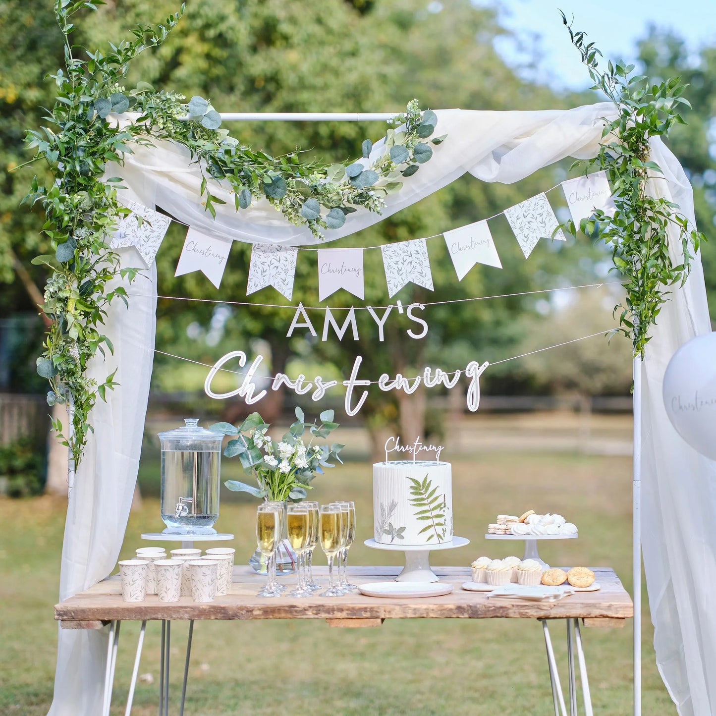 Customisable Christening Bunting Ginger Ray