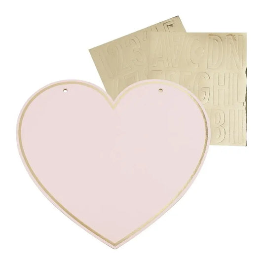 Customisable Pink Heart Kids Tent Sign Ginger Ray