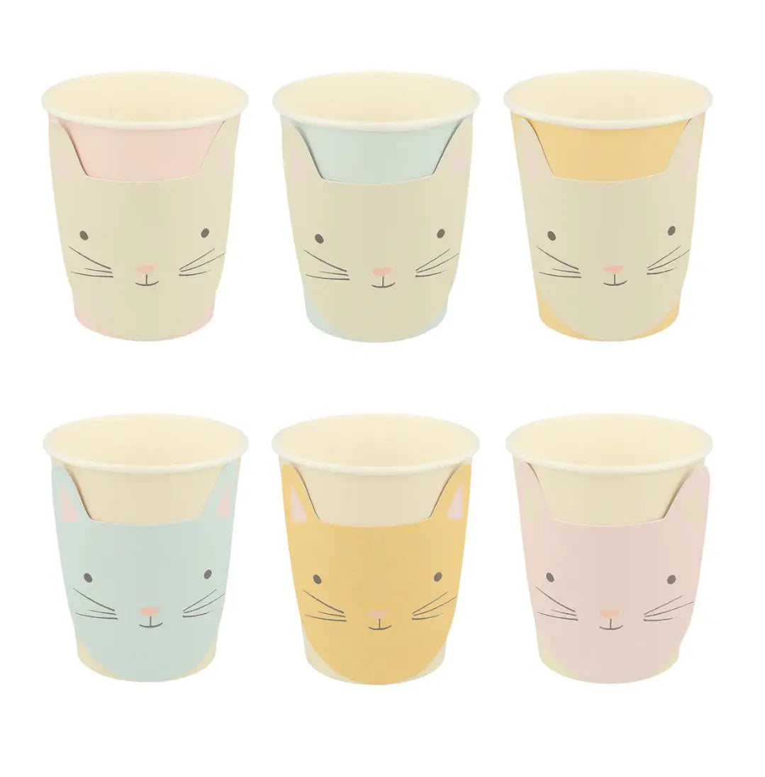 Cute Kitten Cups (x 8) Meri Meri
